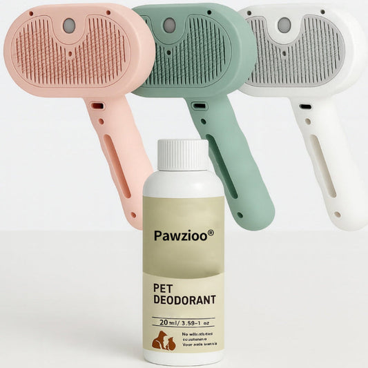 Pawzioo® LuxeSpray Pet Grooming Brush